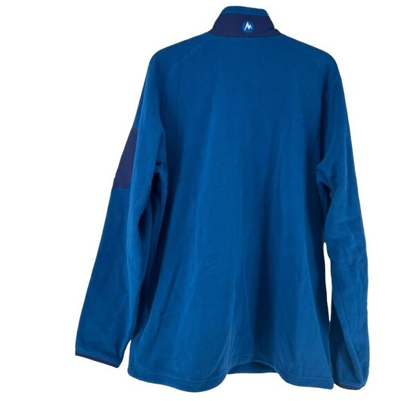 Marmot Fleece Jacket Mens Size XL Blue Full Zip Outdoor Gear Polartec Classic - Picture 2 of 8